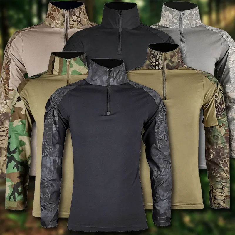 Tactical Military Shirt Cargo - S-4XL เสื้อทหารลายพราง G2 สำหรับกิจกรรมกลางแจ้ง ชุดรบกองทัพสหรัฐฯ เสื้อคาร์โก้