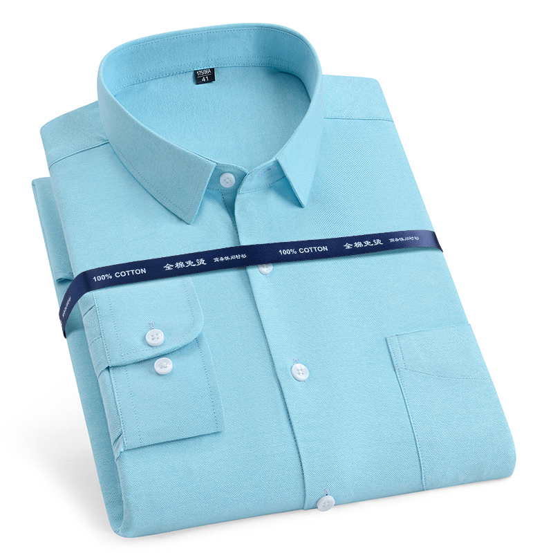 เสื้อเชิ้ต11XL 10XL ผ้าฝ้ายแท้ - Oxford Cotton Casual Shirt Business บทวิจารณ์และราคา