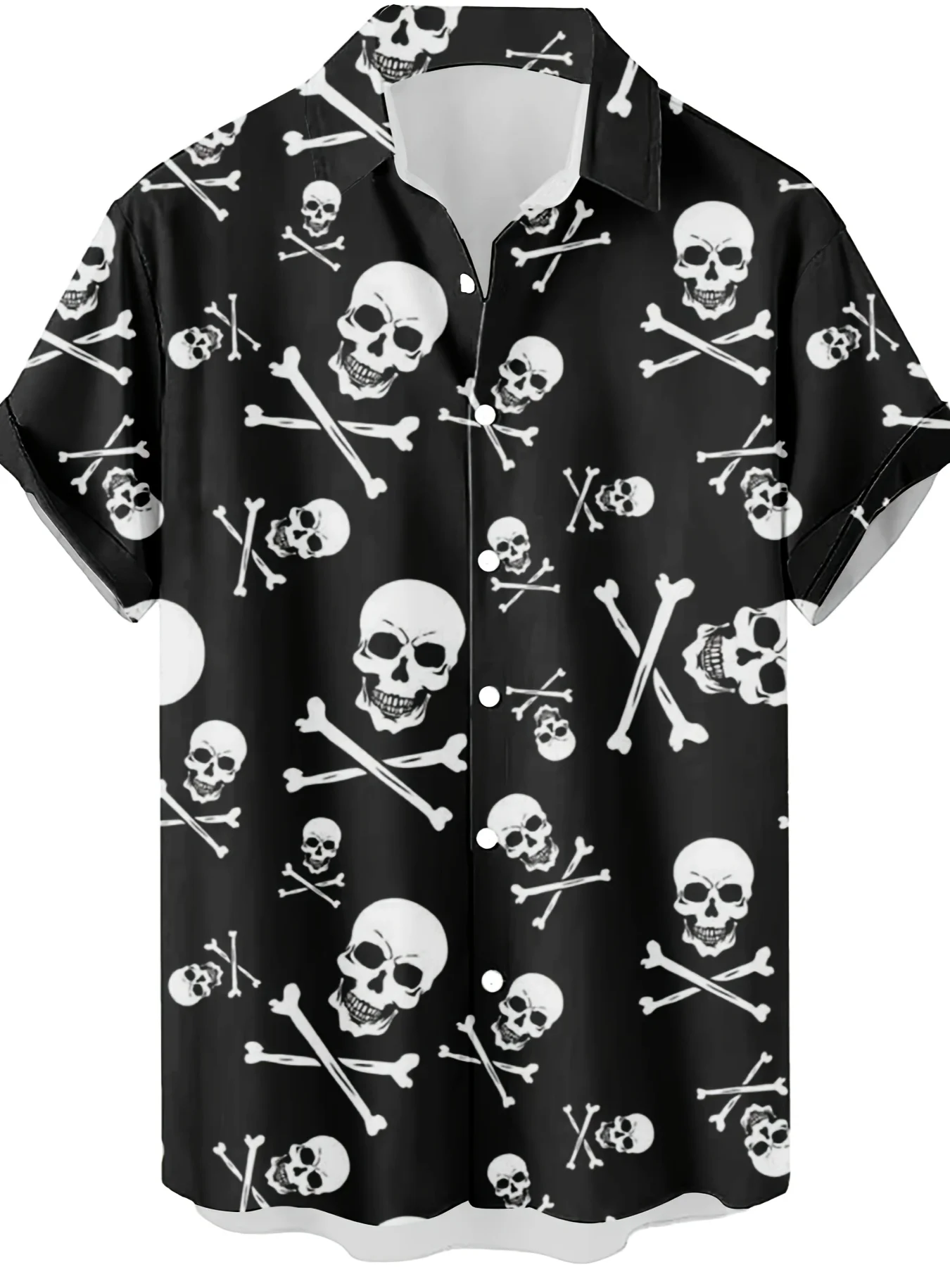 เสื้อฮาวายลายหัวกะโหลกสไตล์วิน - Vintage Hawaiian Floral Shirt บทวิจารณ์และราคา